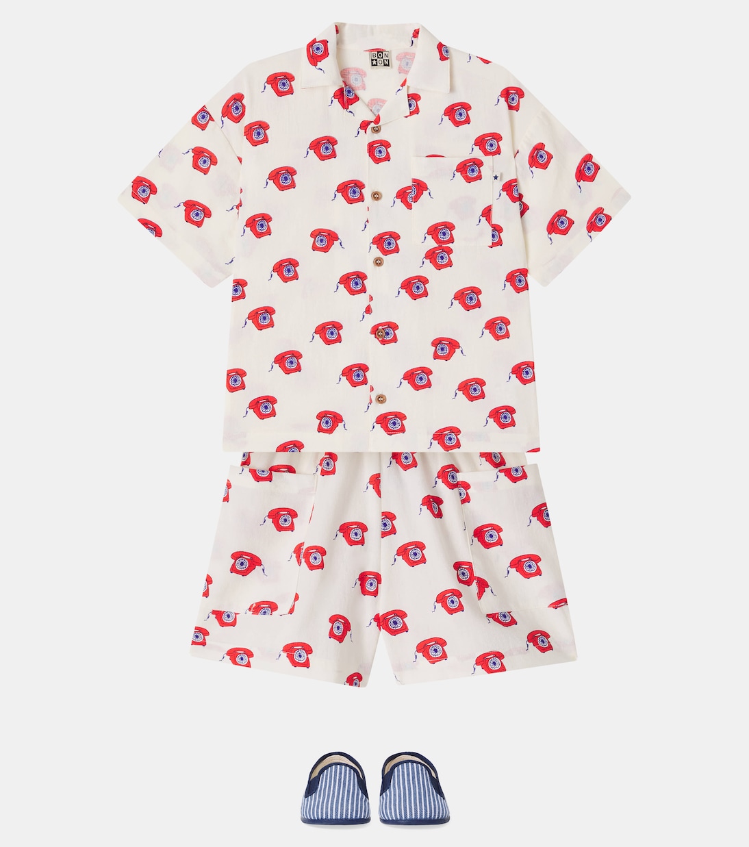 Printed cotton shorts | Bonton