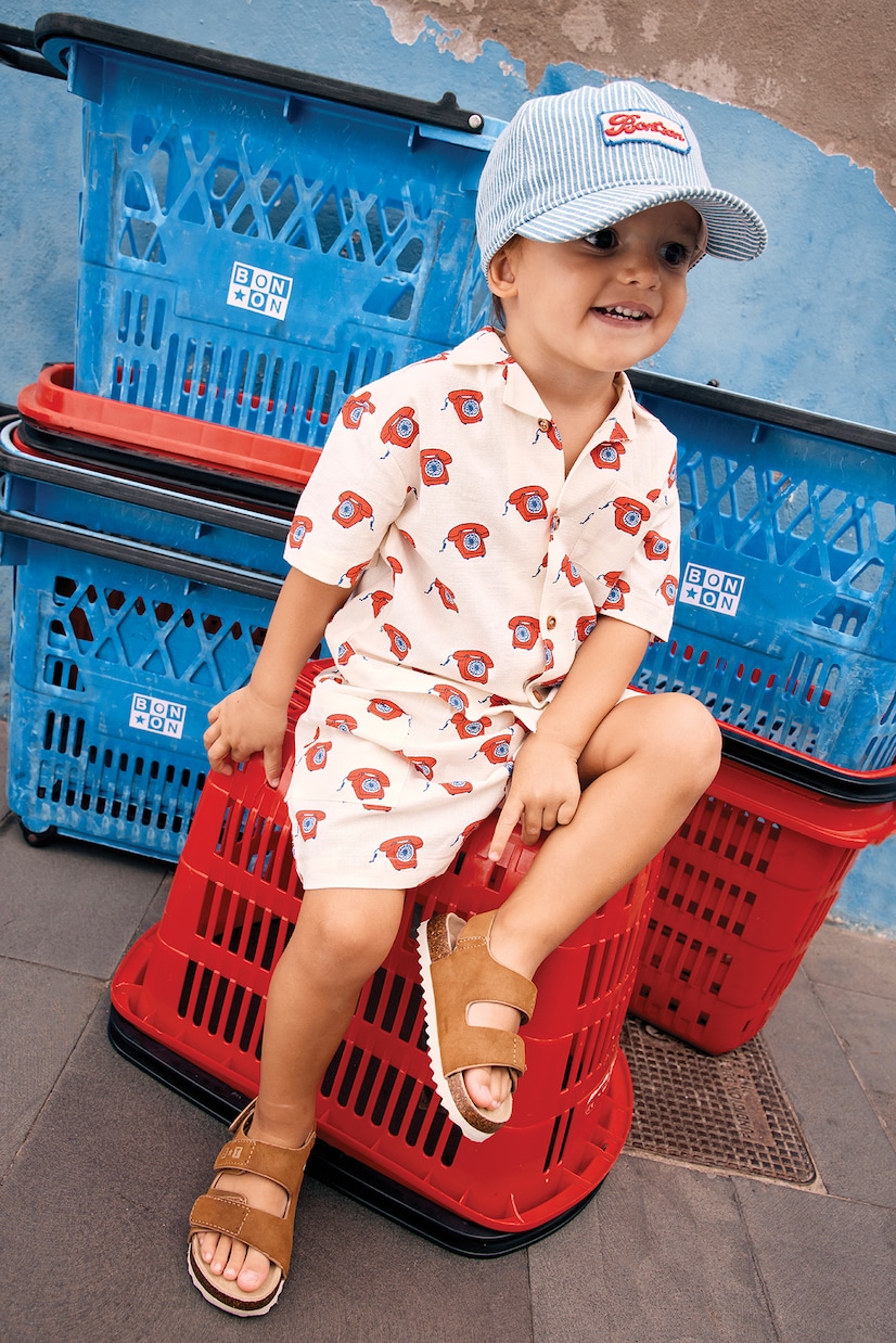 Printed cotton shorts | Bonton