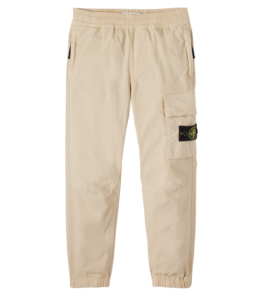 Compass cotton-blend cargo pants | Stone Island Junior