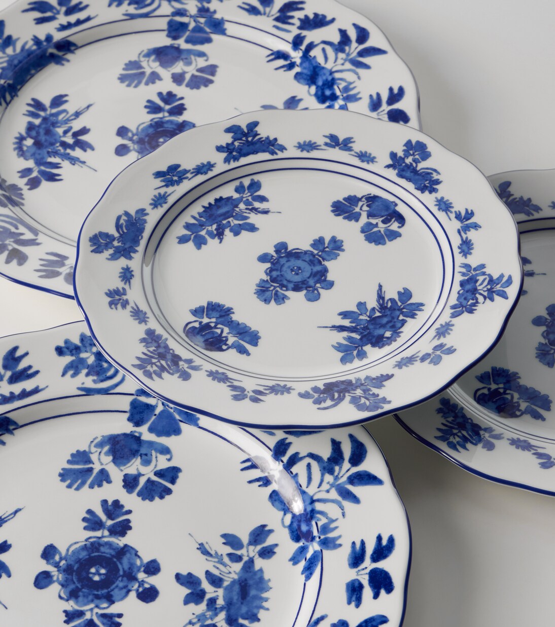 Set di 2 piatti piani Gloria in porcellana | Cabana