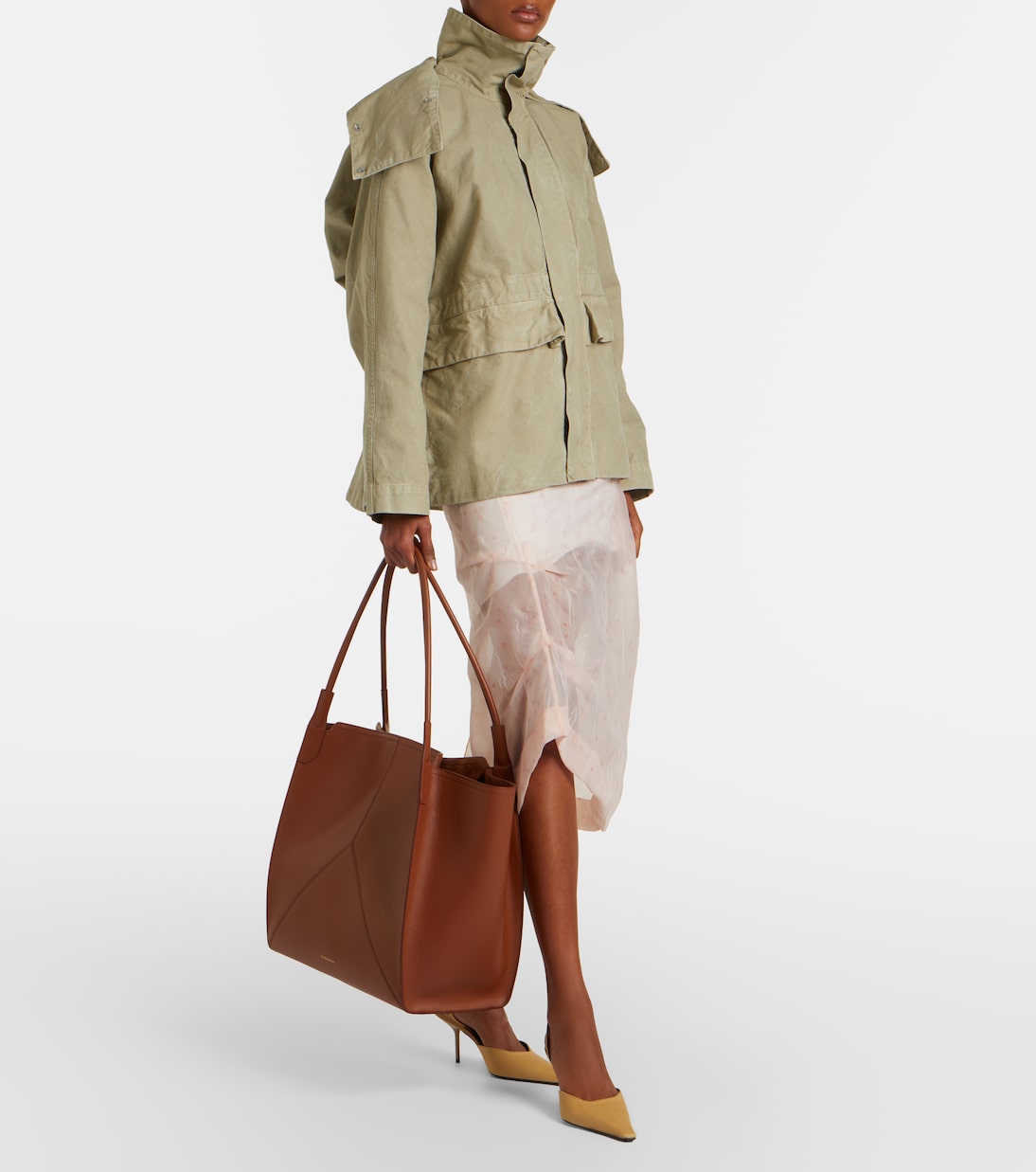 Victoria L号皮革托特包 | Victoria Beckham