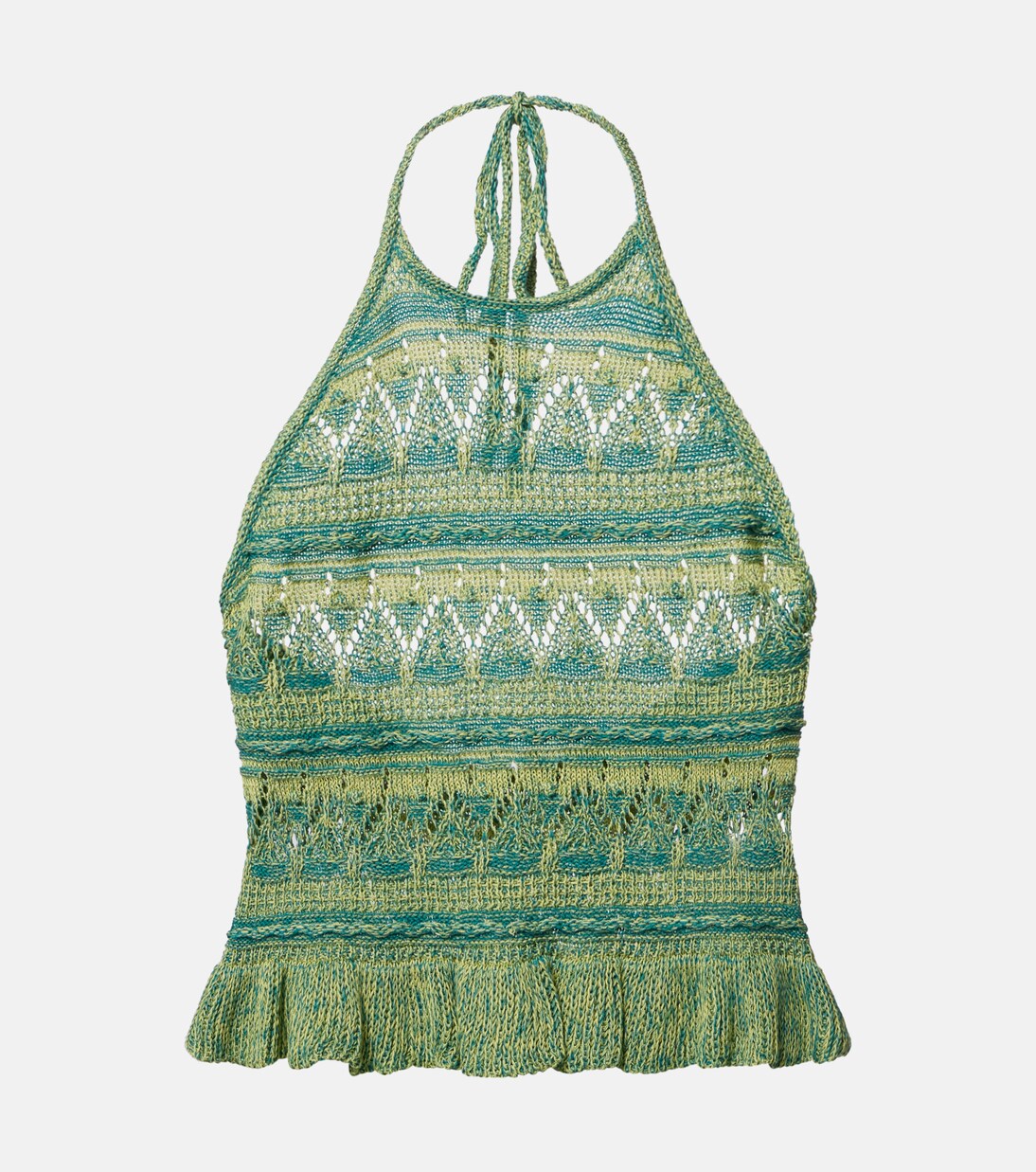 Crochet halterneck cotton top | Etro