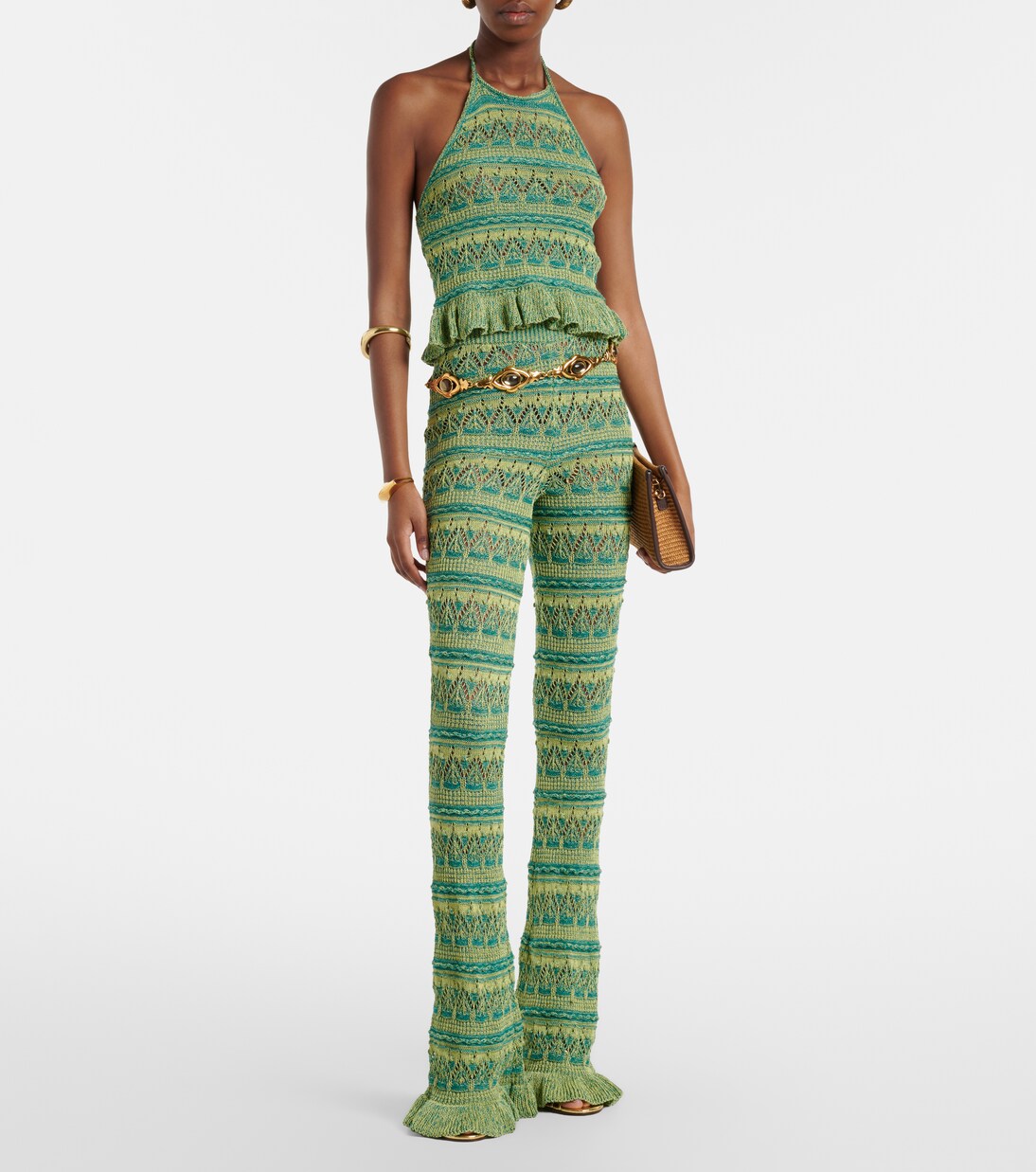 Crochet halterneck cotton top | Etro