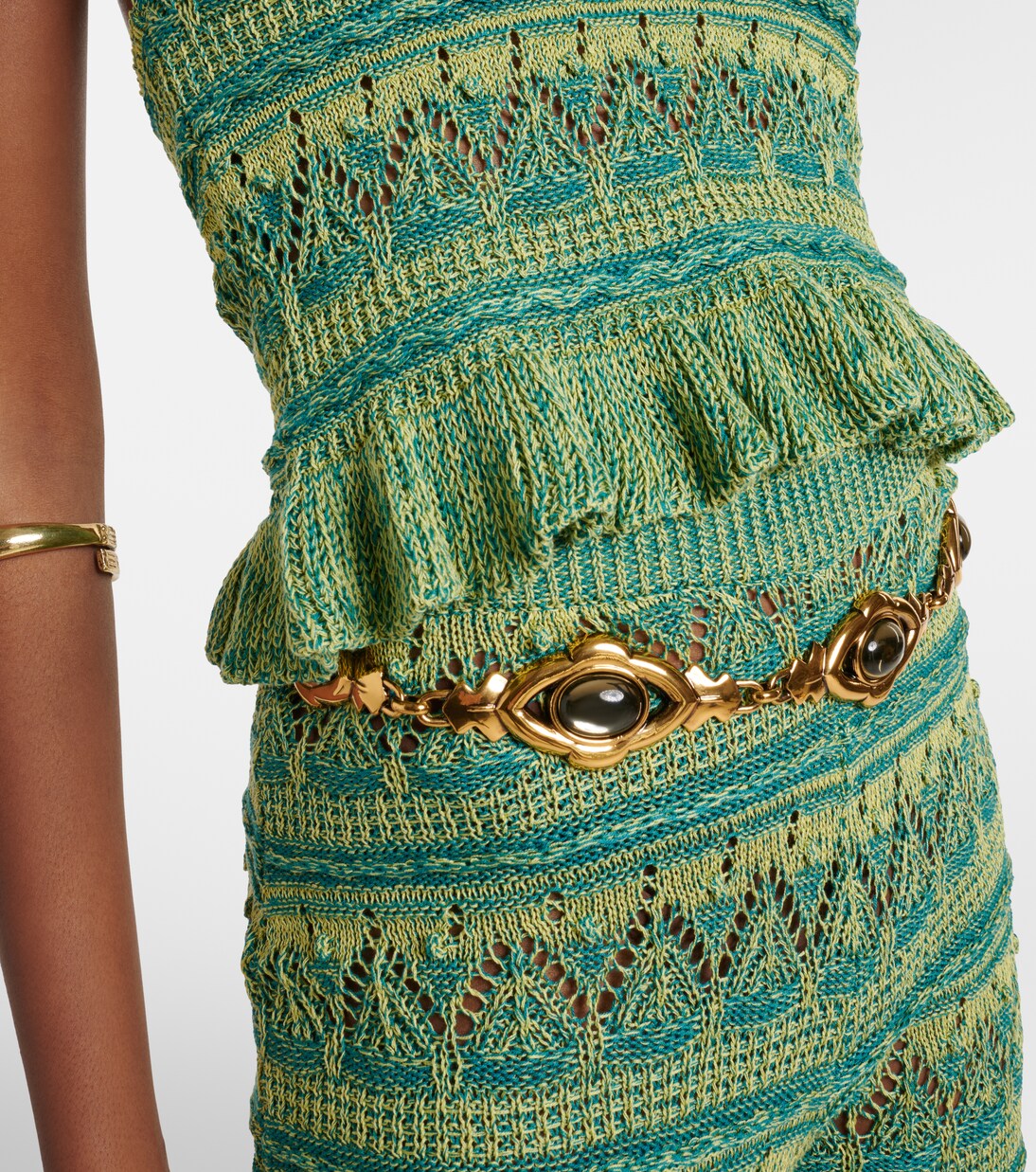 Crochet halterneck cotton top | Etro