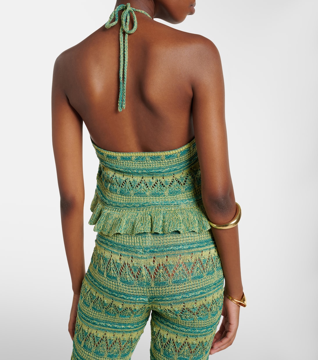 Crochet halterneck cotton top | Etro