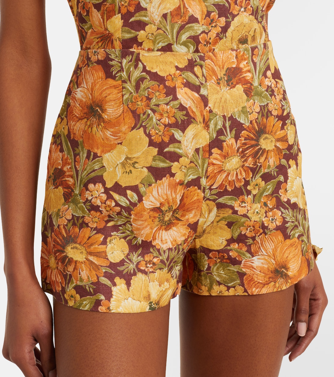 Shorts Lila aus Leinen | Faithfull