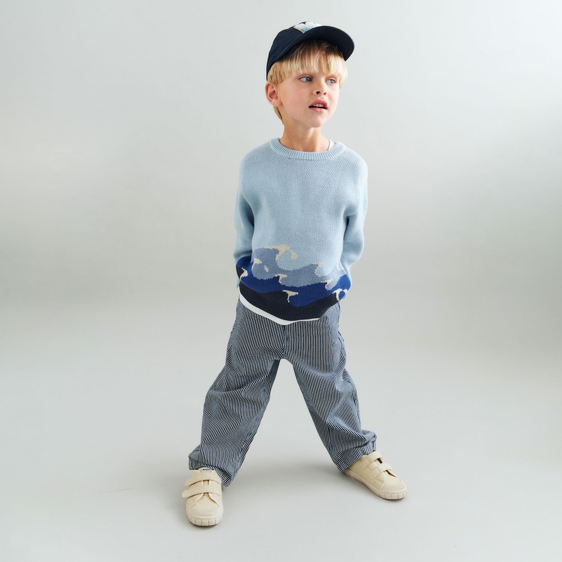 Knud jacquard sweater | Wheat