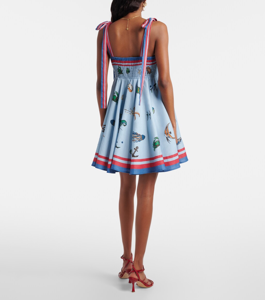 Robe en lin imprimée | Alémais