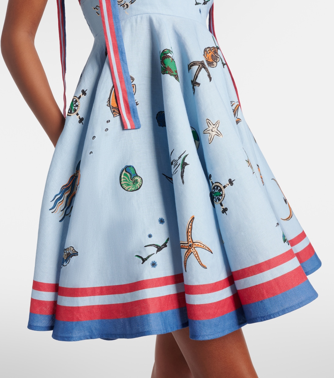 Robe en lin imprimée | Alémais