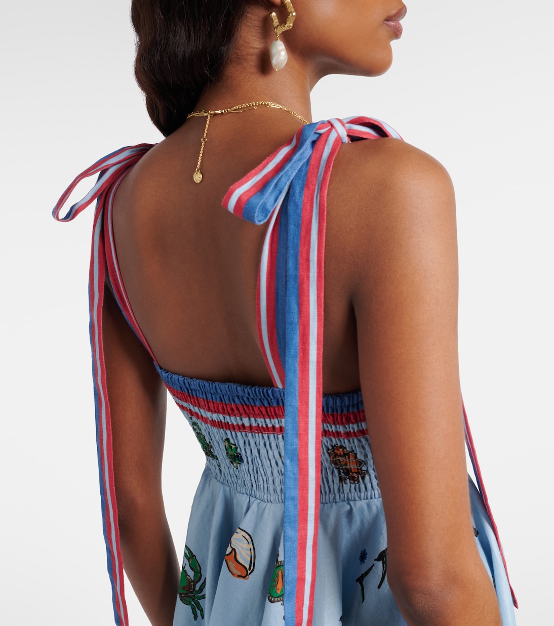 Robe en lin imprimée | Alémais