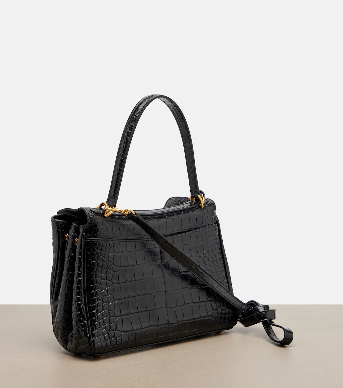 Rodeo Small croc-effect leather tote bag | Balenciaga
