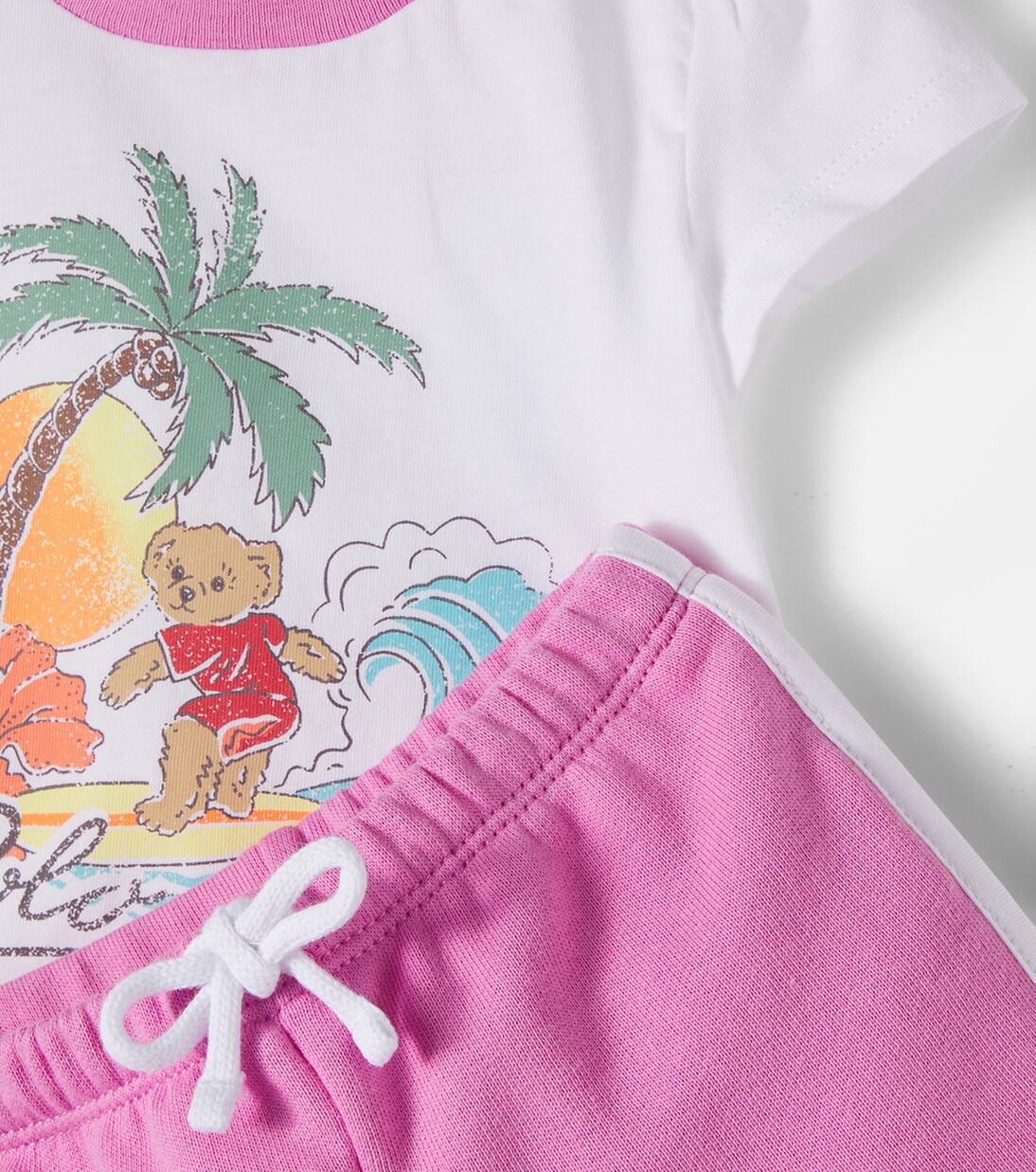 Baby Polo Bear cotton T-shirt and shorts set | Polo Ralph Lauren Kids