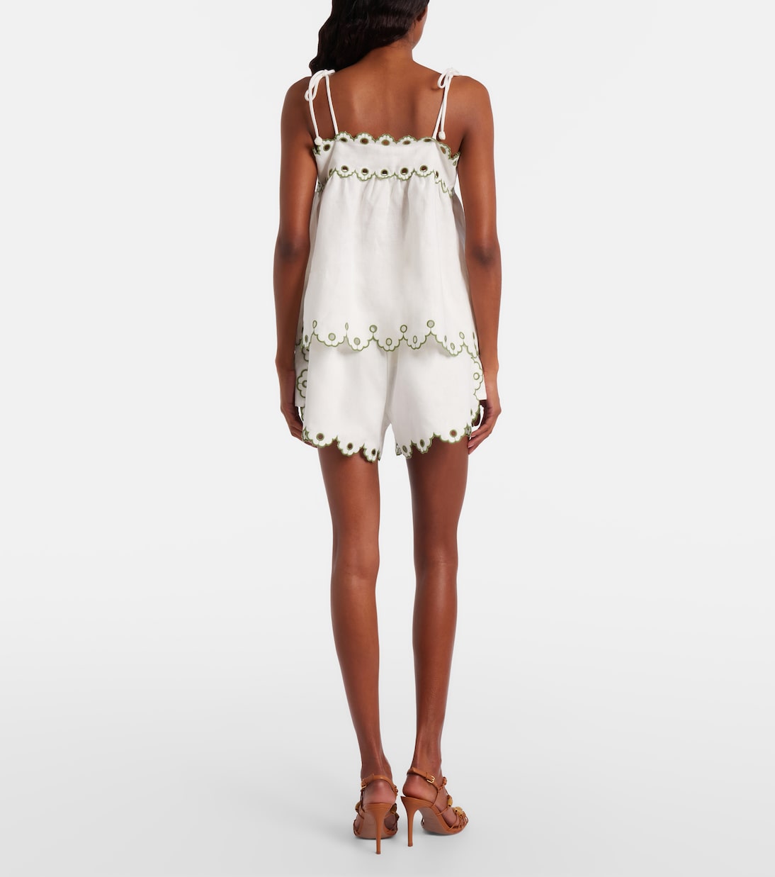 High-Rise Shorts aus Leinen | Farm Rio