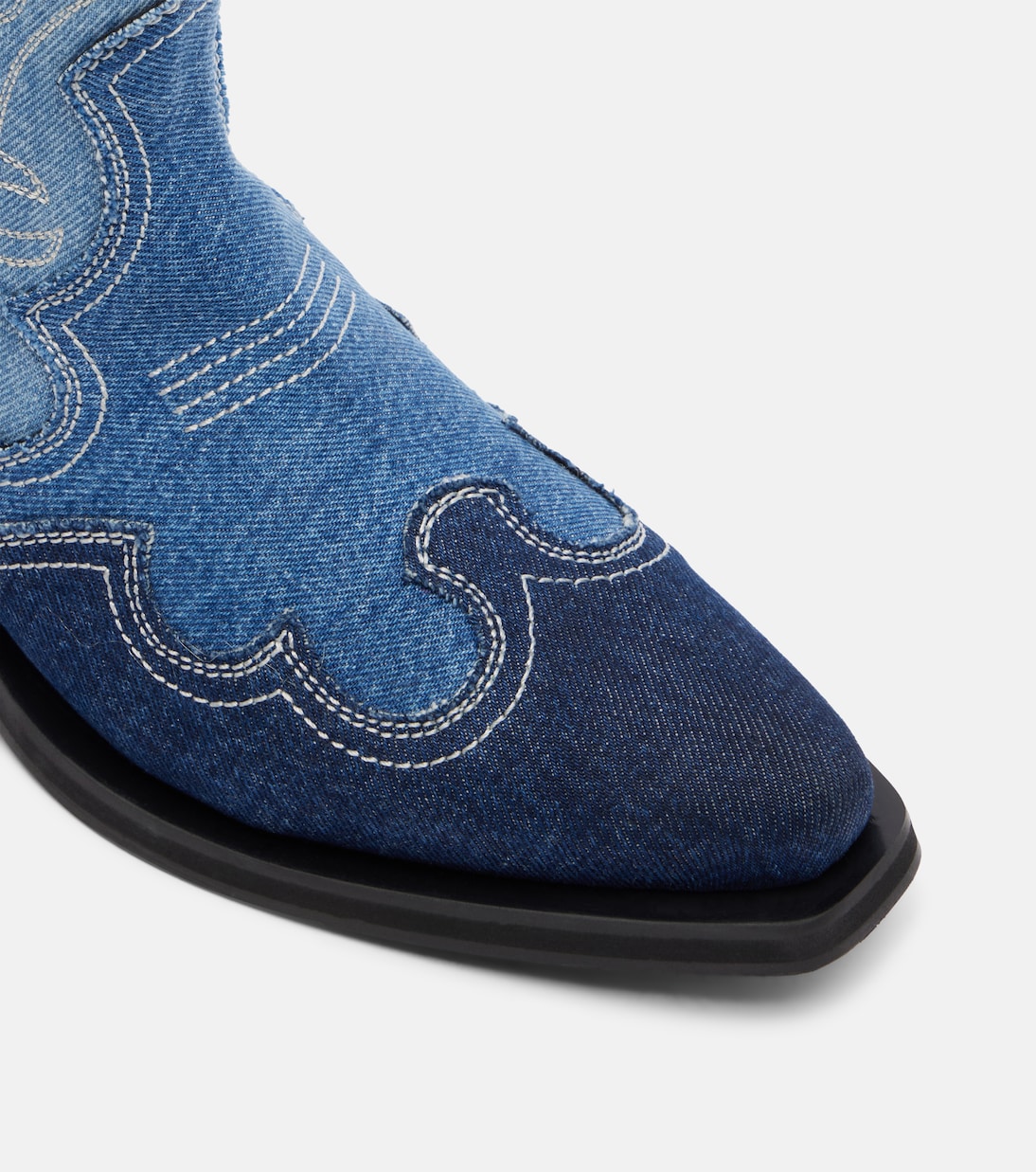 Denim cowboy boots | Ganni