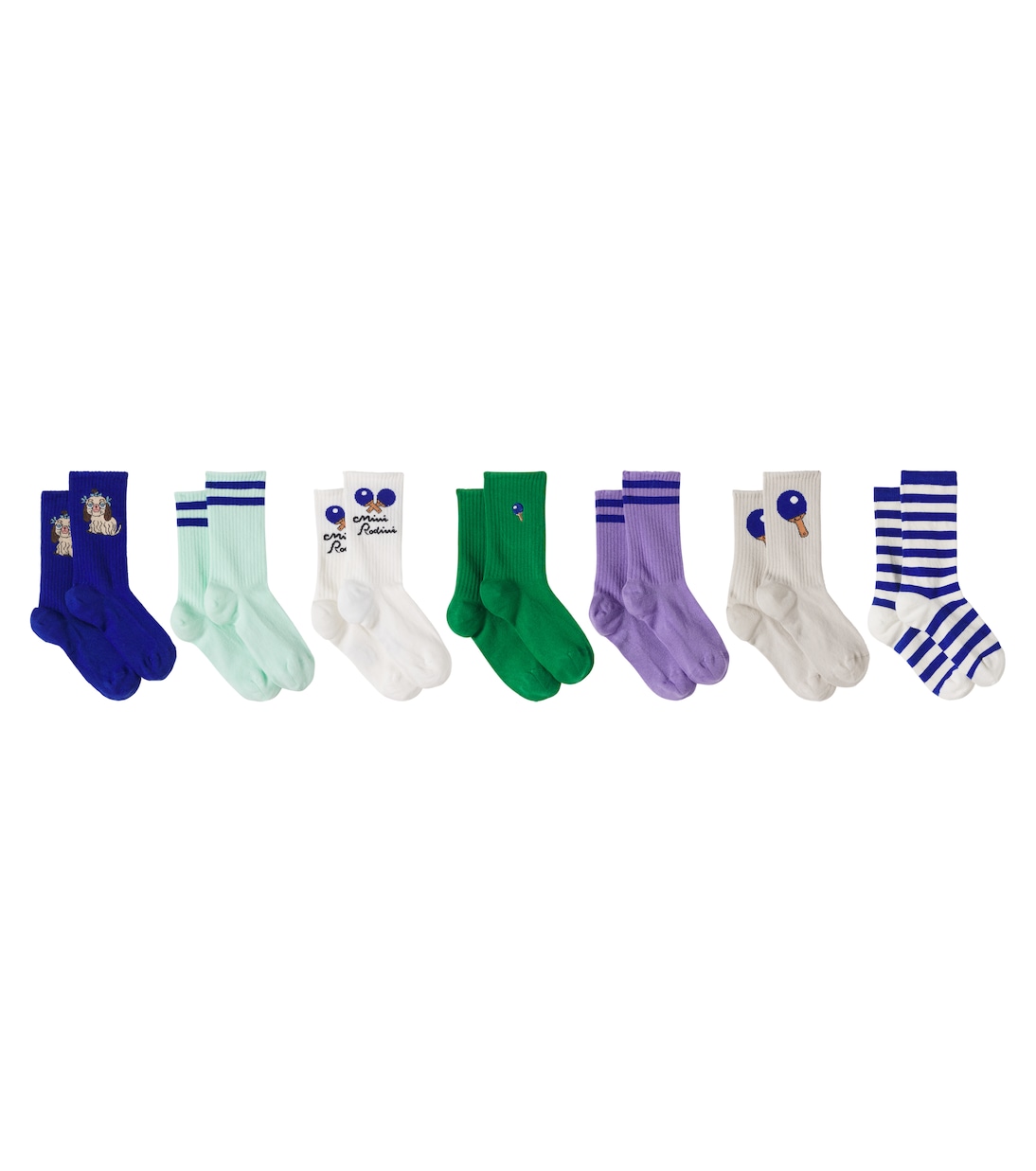 Set de 7 calcetines de mezcla de algodón | Mini Rodini