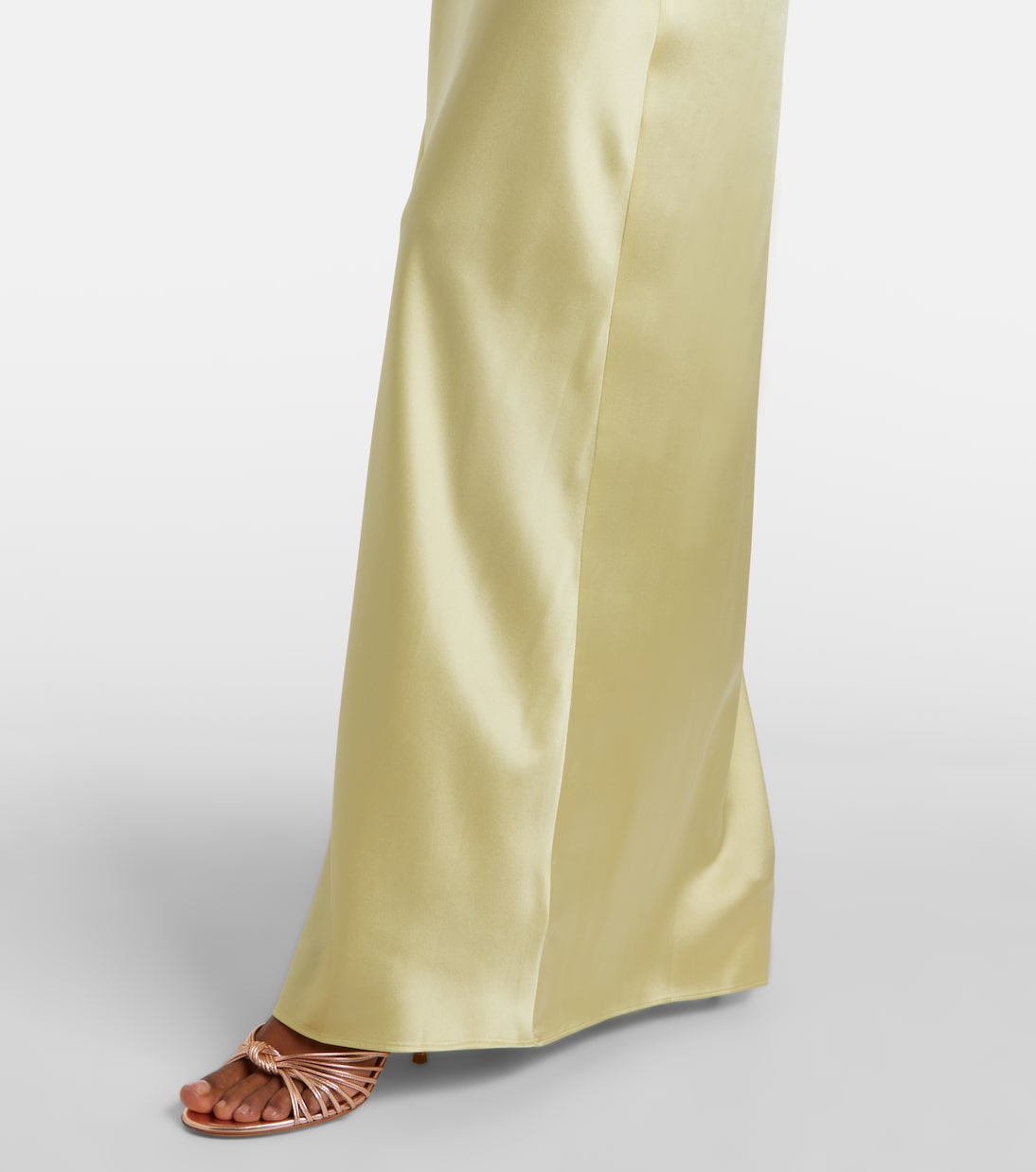 Huntleigh褶饰真丝混纺缎布长礼服 | Veronica Beard