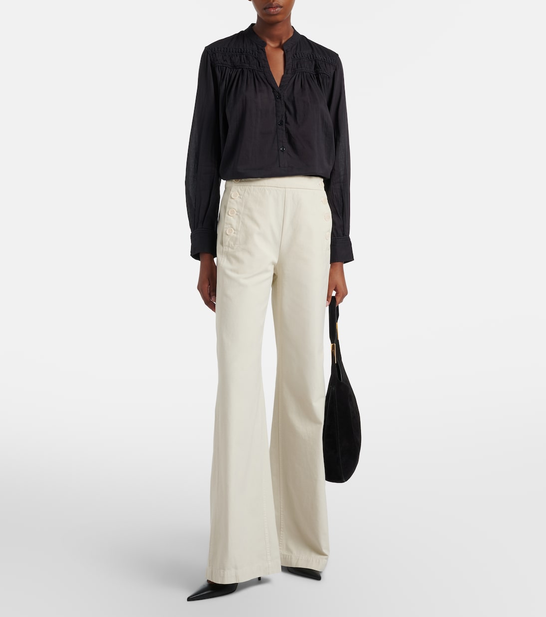 Reed cotton wide-leg pants | Nili Lotan