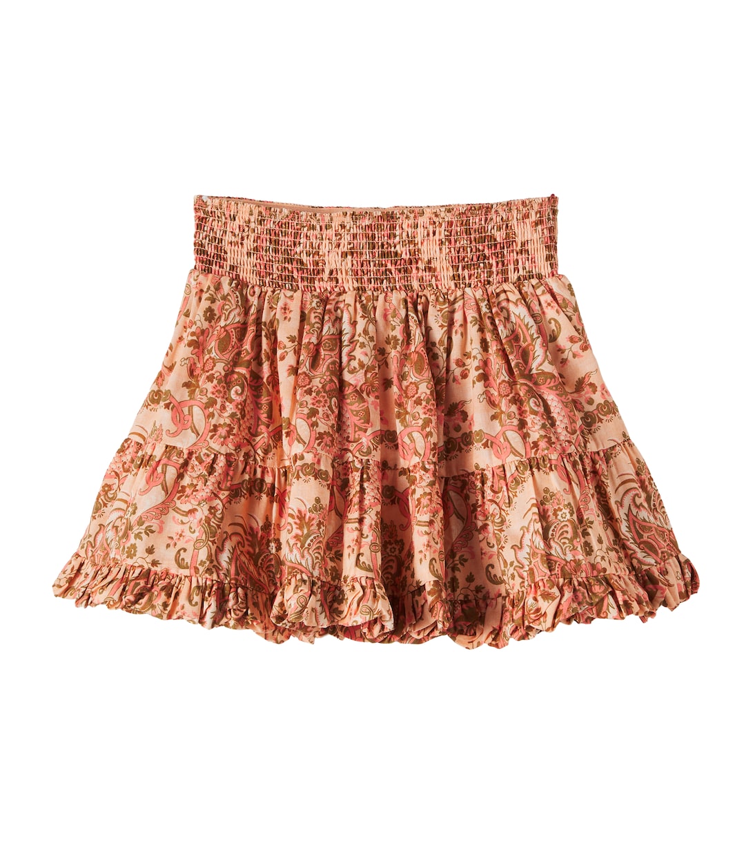 Aster floral shirred cotton skirt | Zimmermann Kids