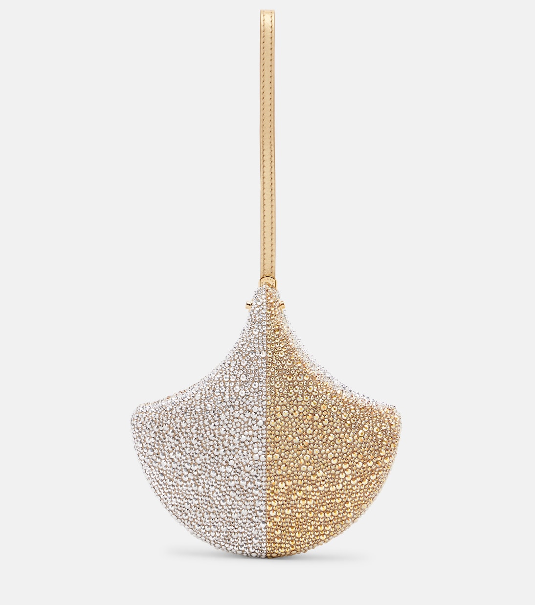 Verzierte Clutch Ginkgo aus Veloursleder | Bvlgari
