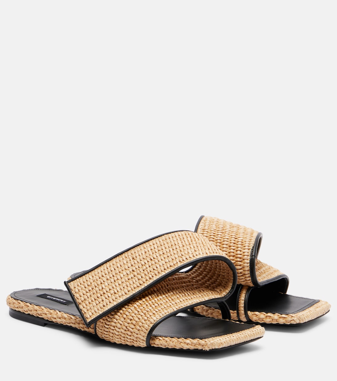 Twisted Ribbon leather-trimmed sandals | Givenchy