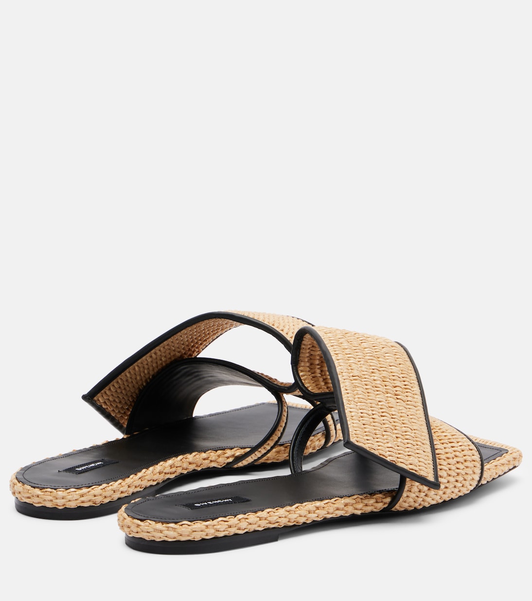 Twisted Ribbon leather-trimmed sandals | Givenchy