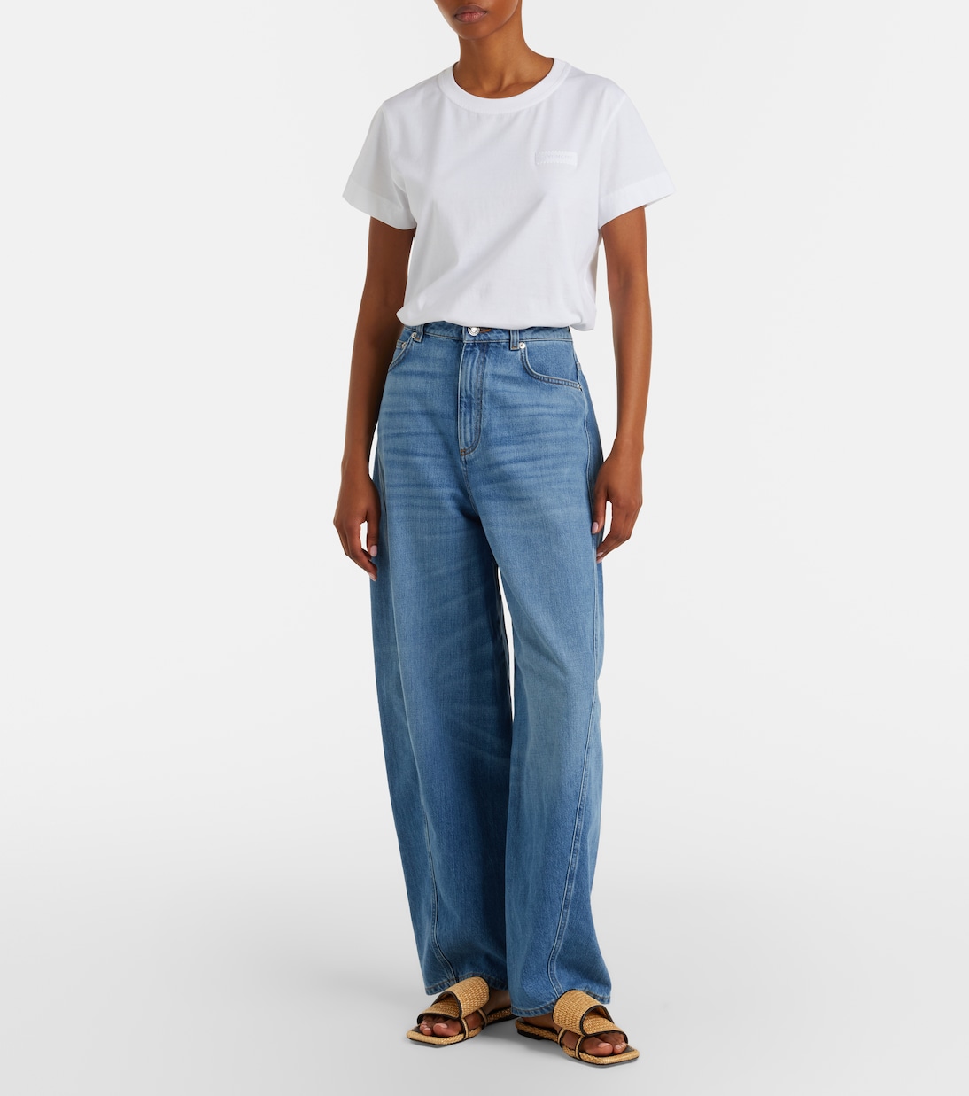 Twisted Ribbon leather-trimmed sandals | Givenchy