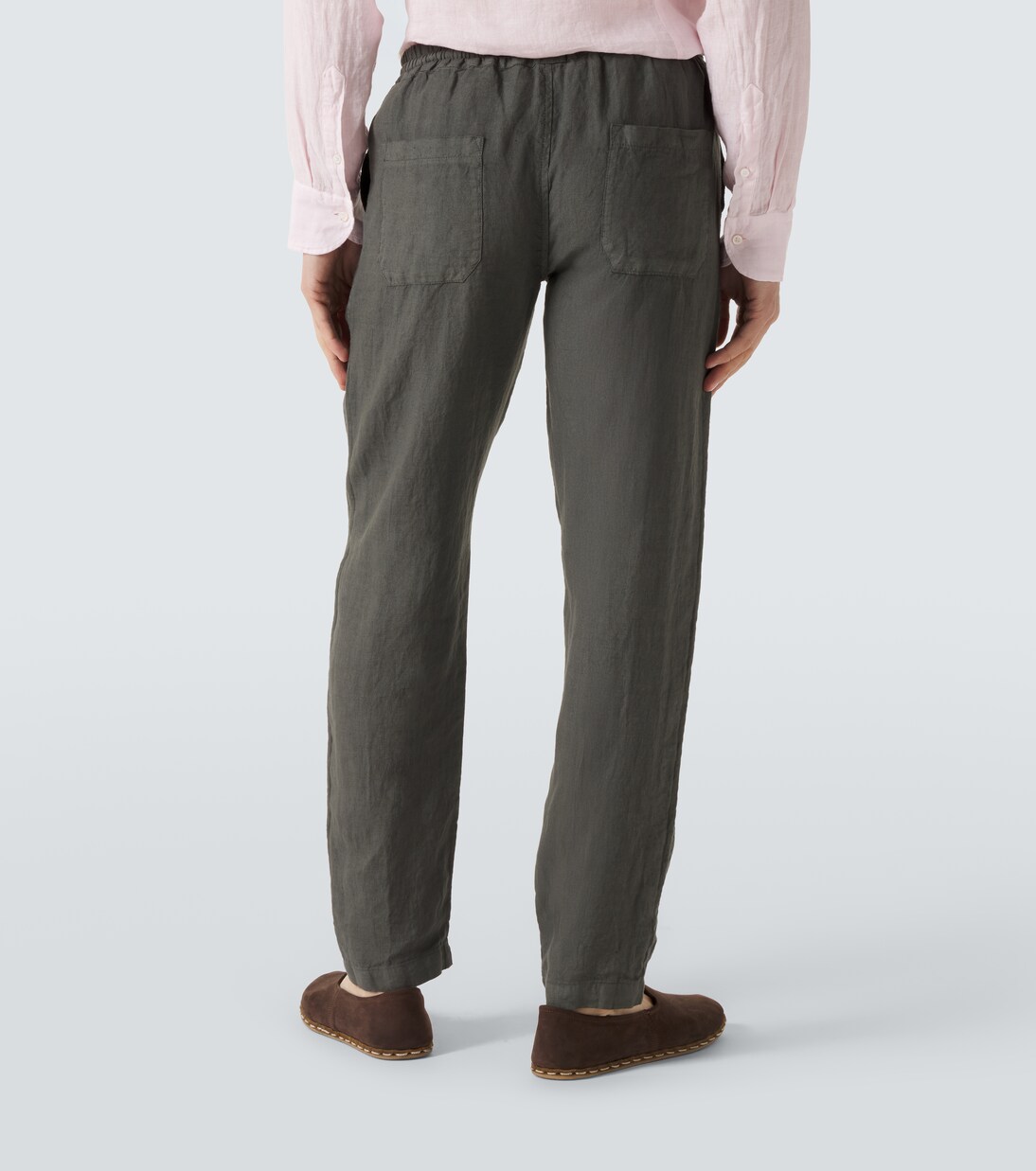 Linen straight pants | Fedeli