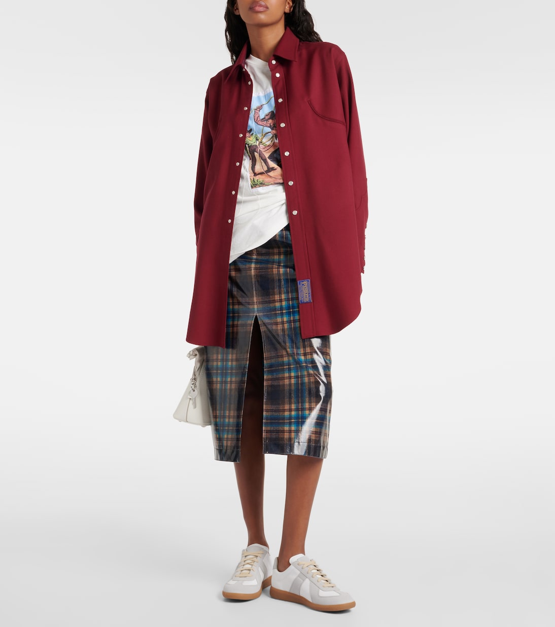 Replica leather and suede sneakers | Maison Margiela