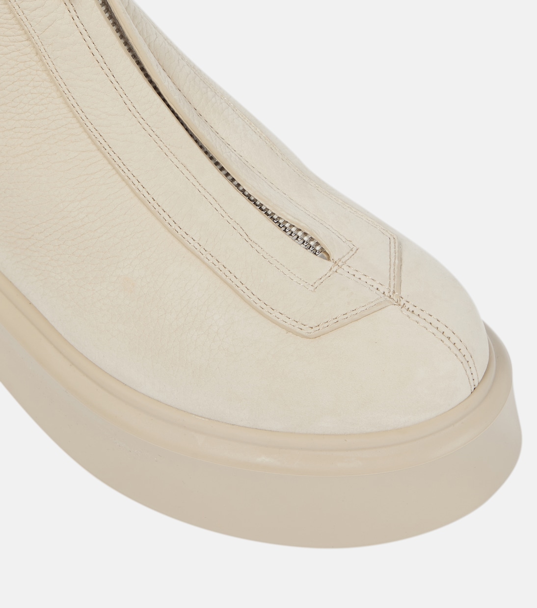 Zipped 1 leather ankle boots | The Row