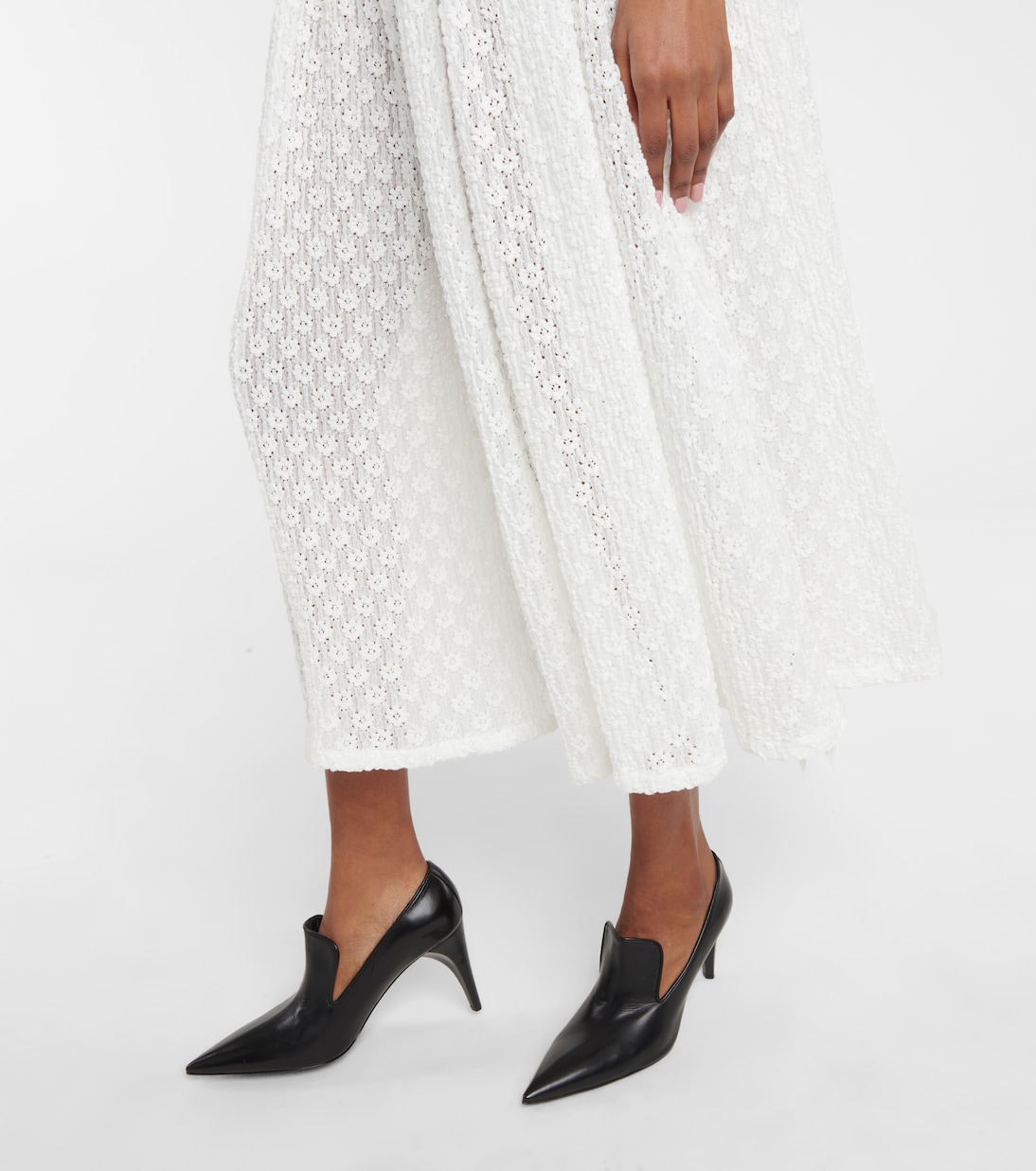 Robe midi en coton mélangé | Jil Sander