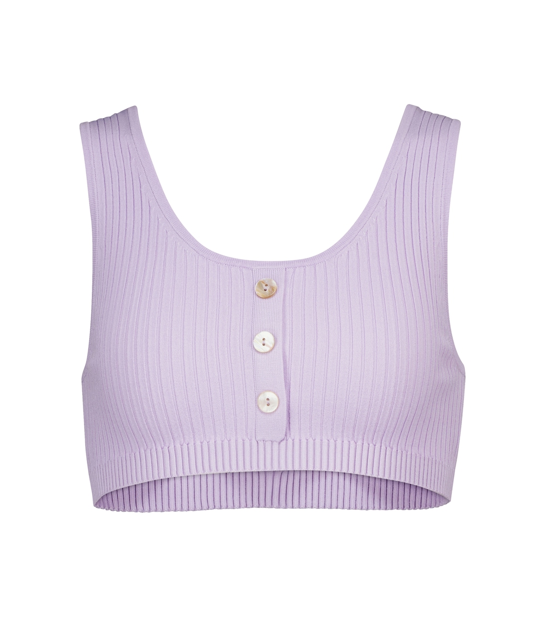 Henley ribbed-knit bralette | Live The Process