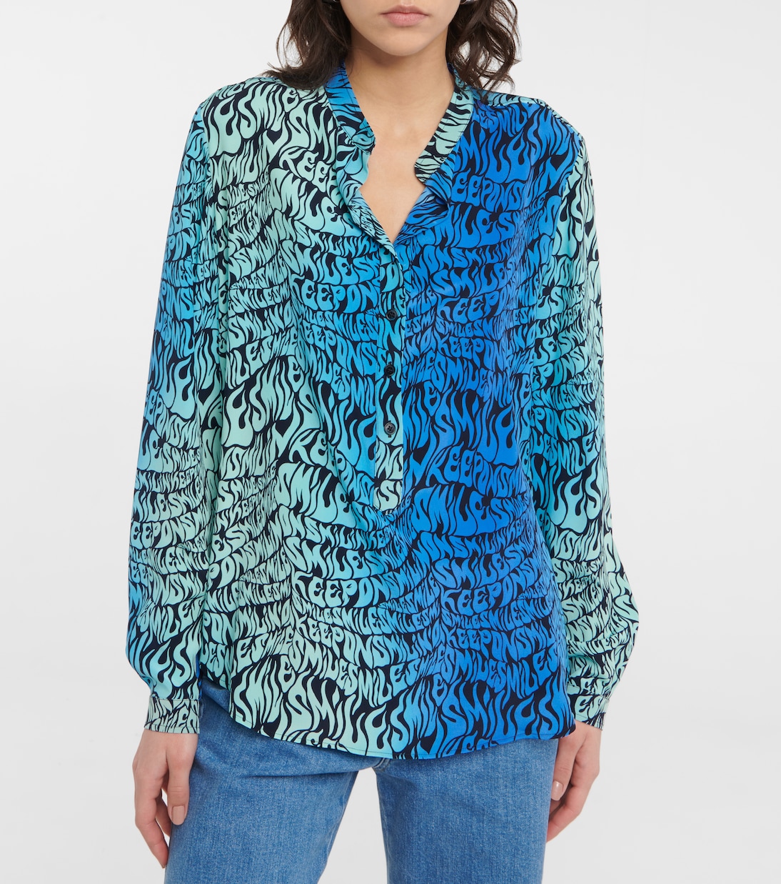 Bedruckte Bluse aus Seide | Stella McCartney