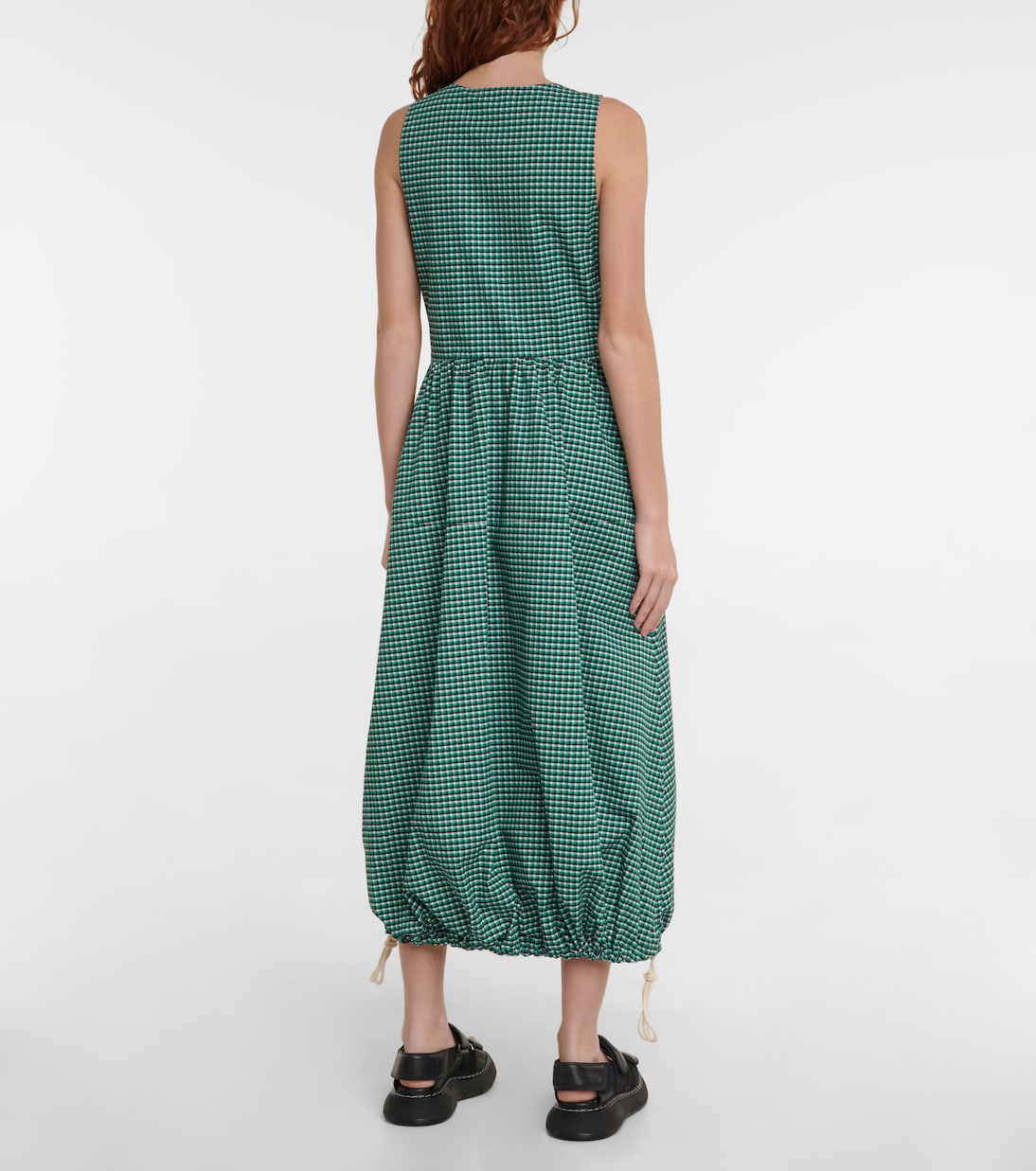 Robe en coton à carreaux | Plan C