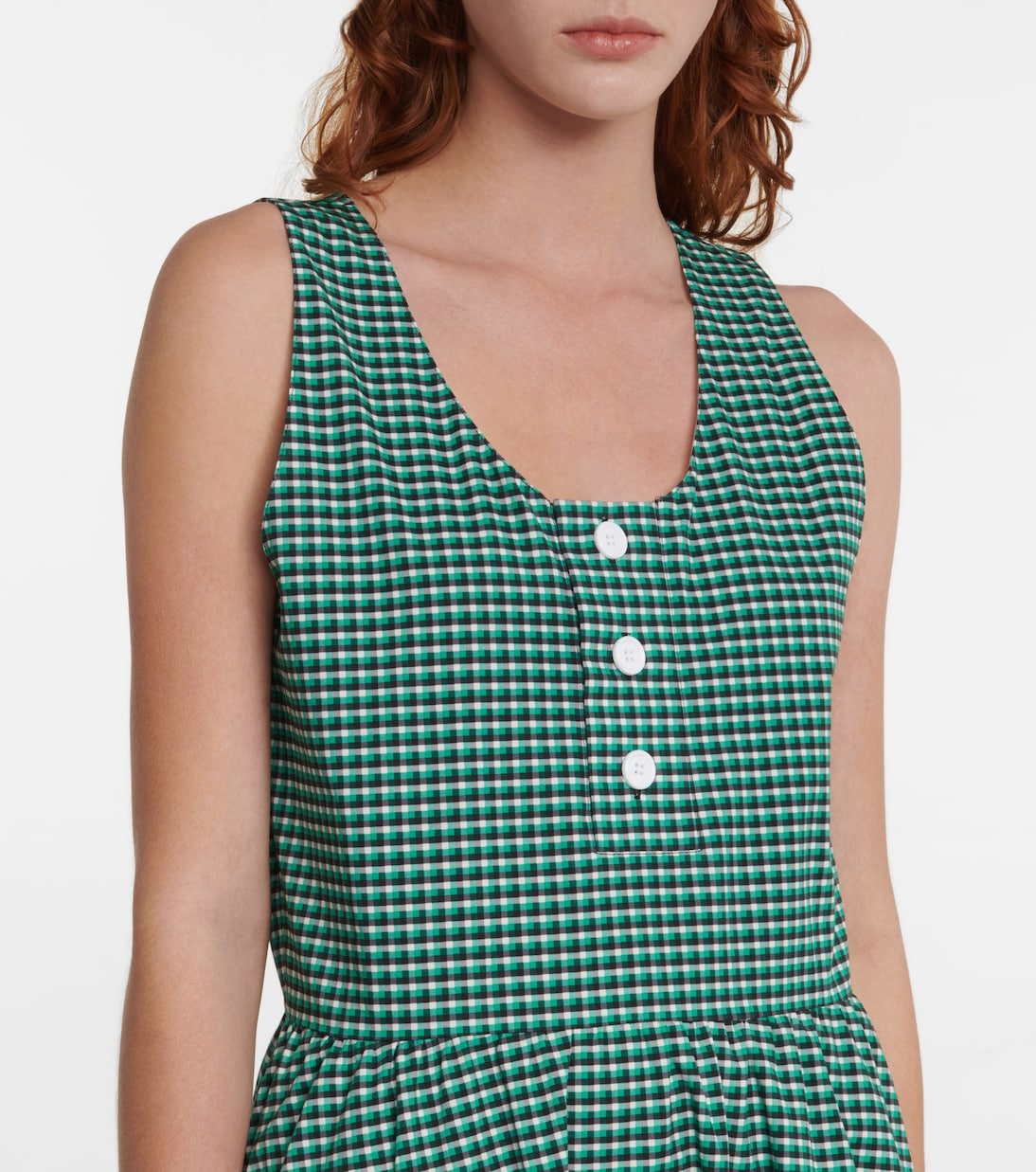 Robe en coton à carreaux | Plan C