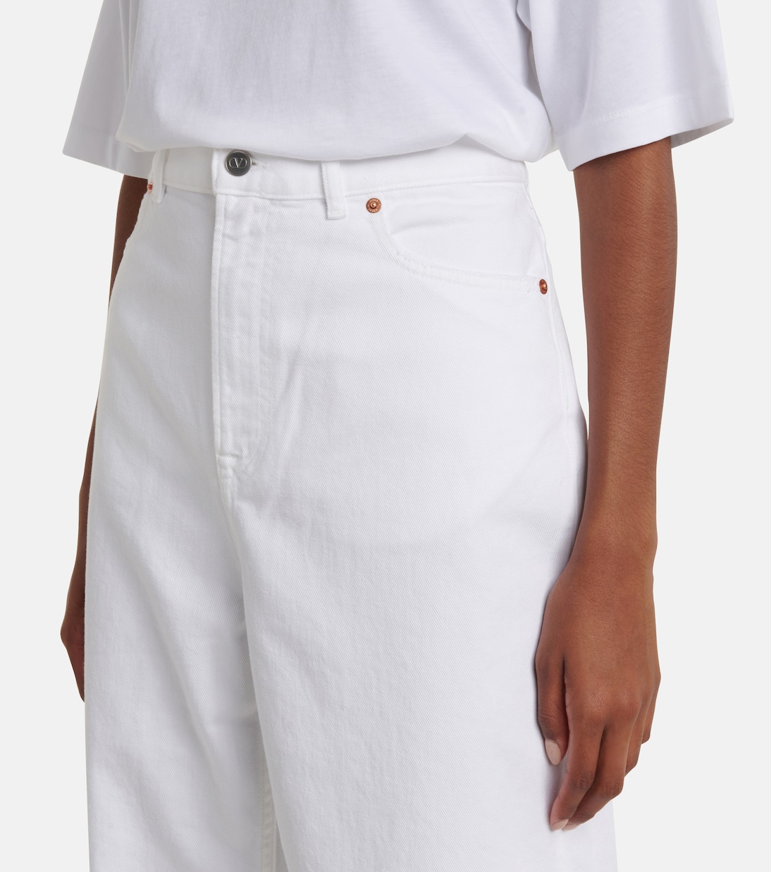 High-Rise Wide-Leg Jeans | Valentino