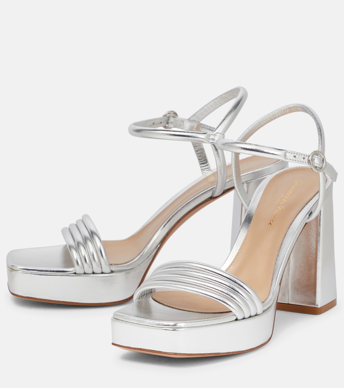 Plateausandalen Lena aus Leder | Gianvito Rossi