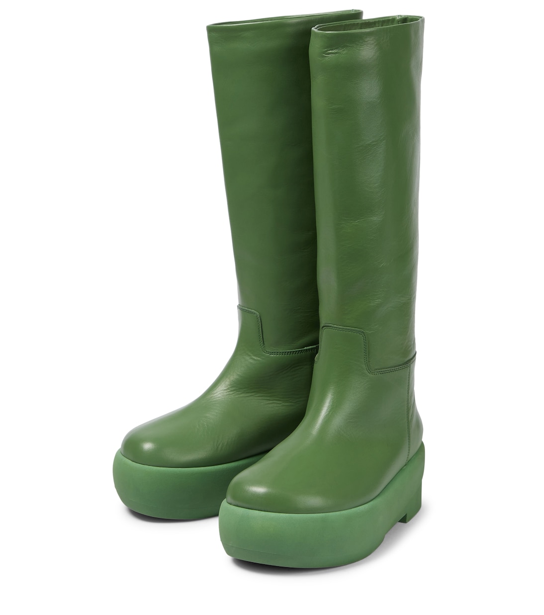 Gia 16 leather knee-high platform boots | Gia Borghini