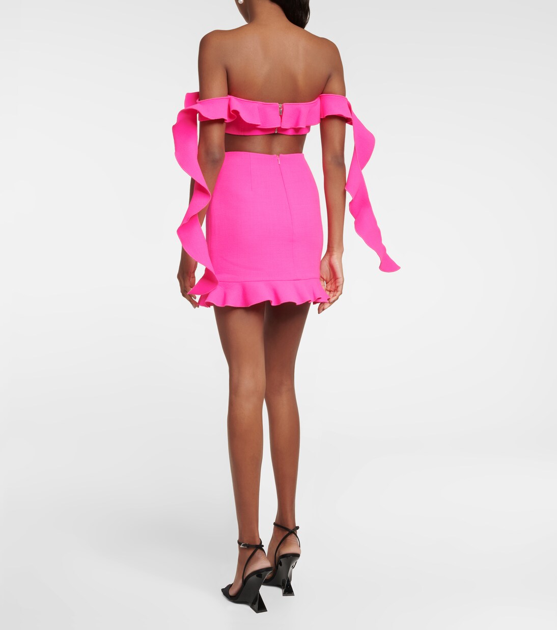 Minirock aus einem Wollgemisch | David Koma