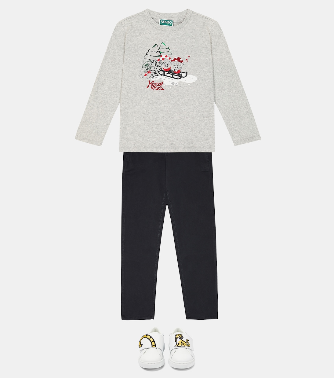 Logo cotton pants | Kenzo Kids
