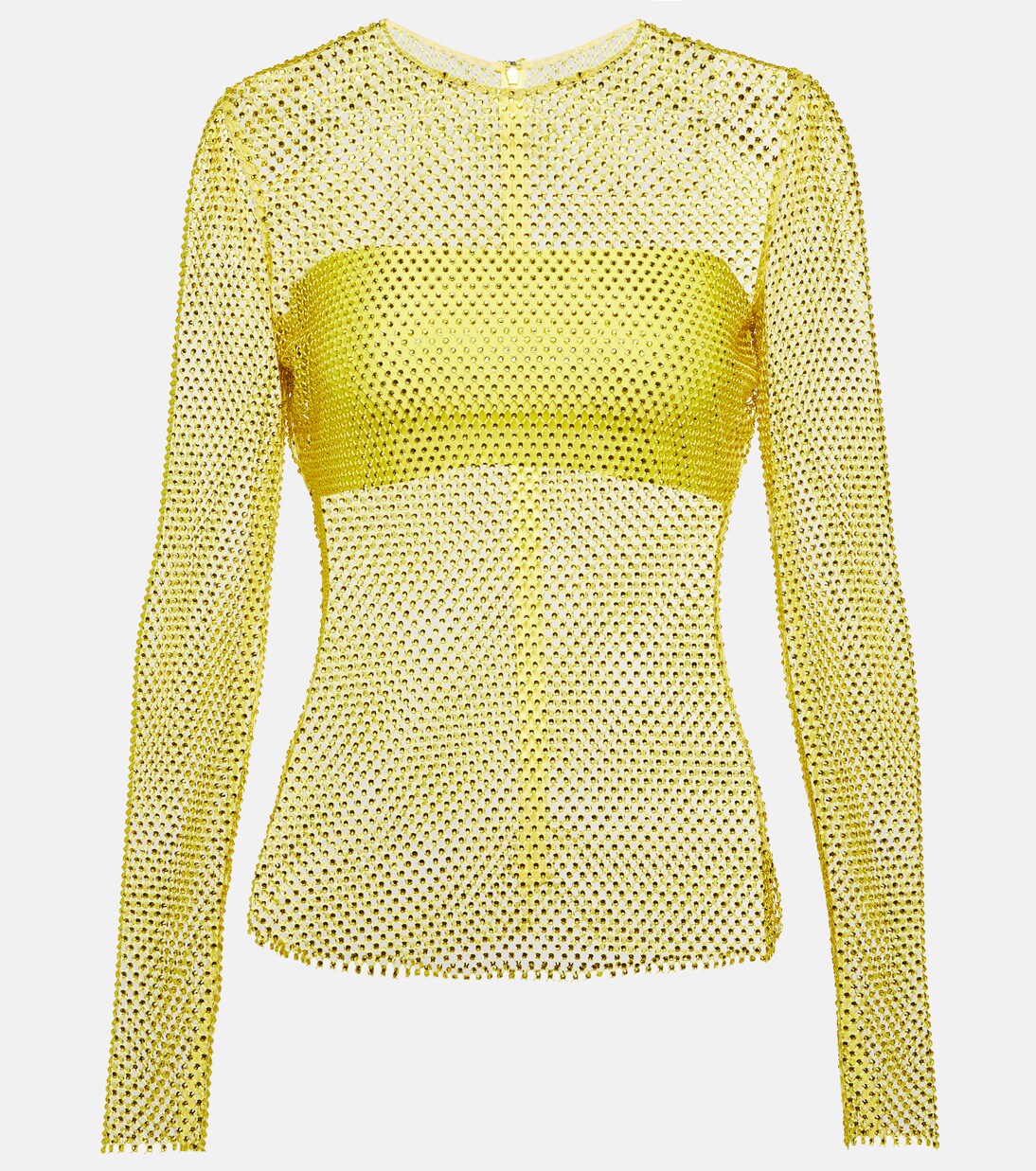 Verziertes Top aus Mesh | Giuseppe di Morabito