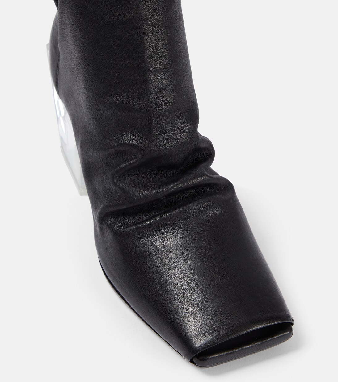 Stretch leather ankle boots  | Rick Owens