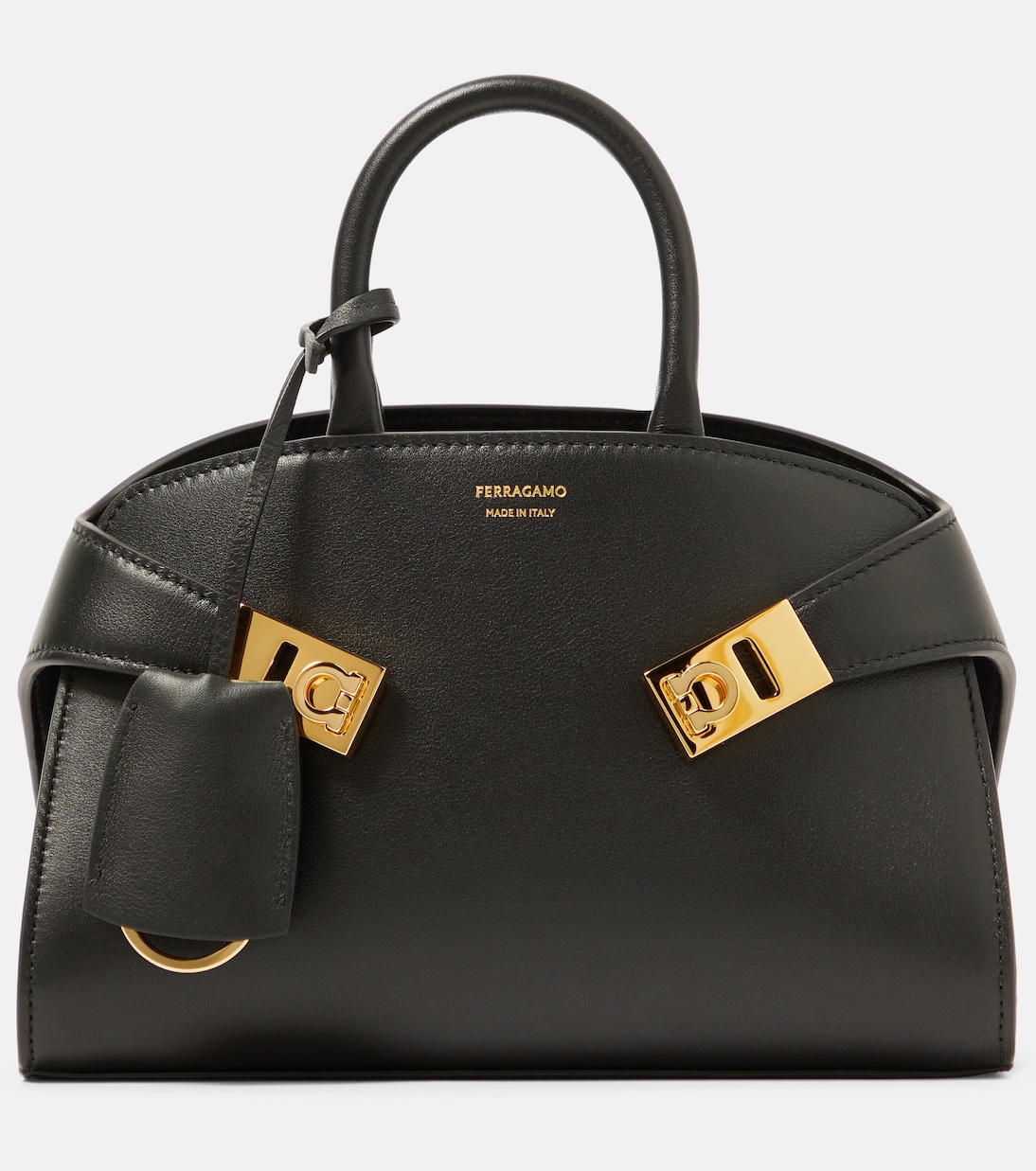 Hug Mini leather tote bag | Ferragamo