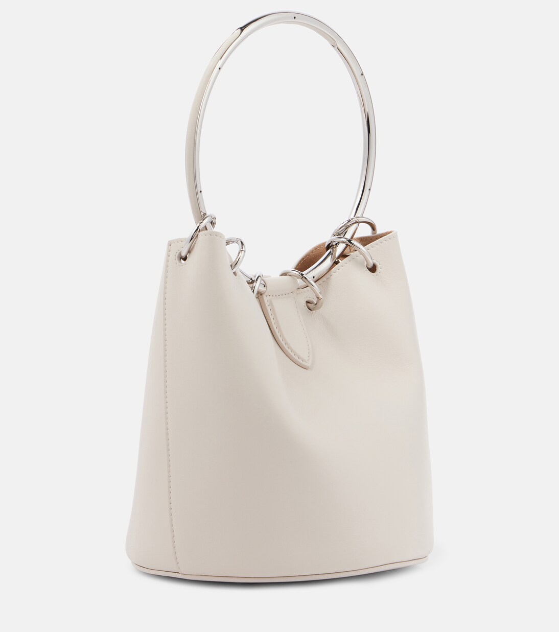 Ring Medium leather bucket bag | Alaïa