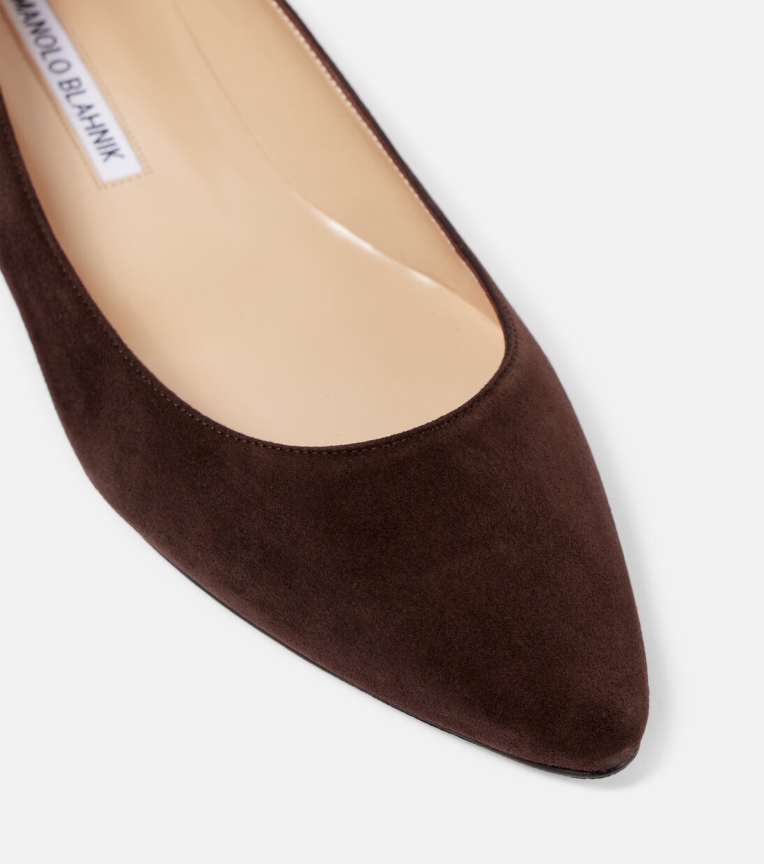 Lanza BB suede ballet flats  | Manolo Blahnik
