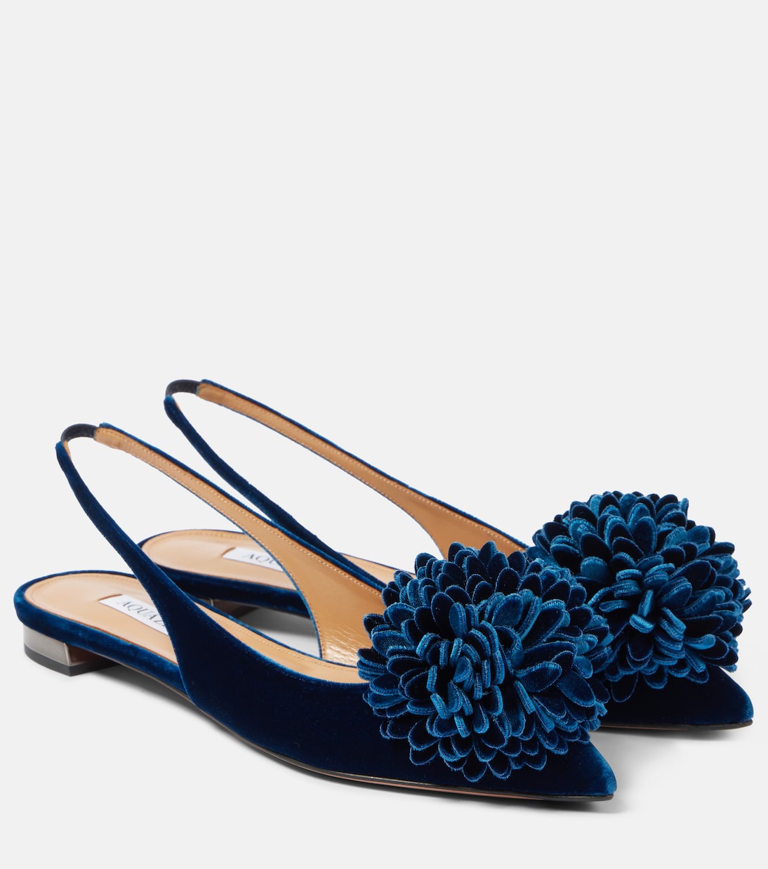 Couturier velvet slingback flats | Aquazzura
