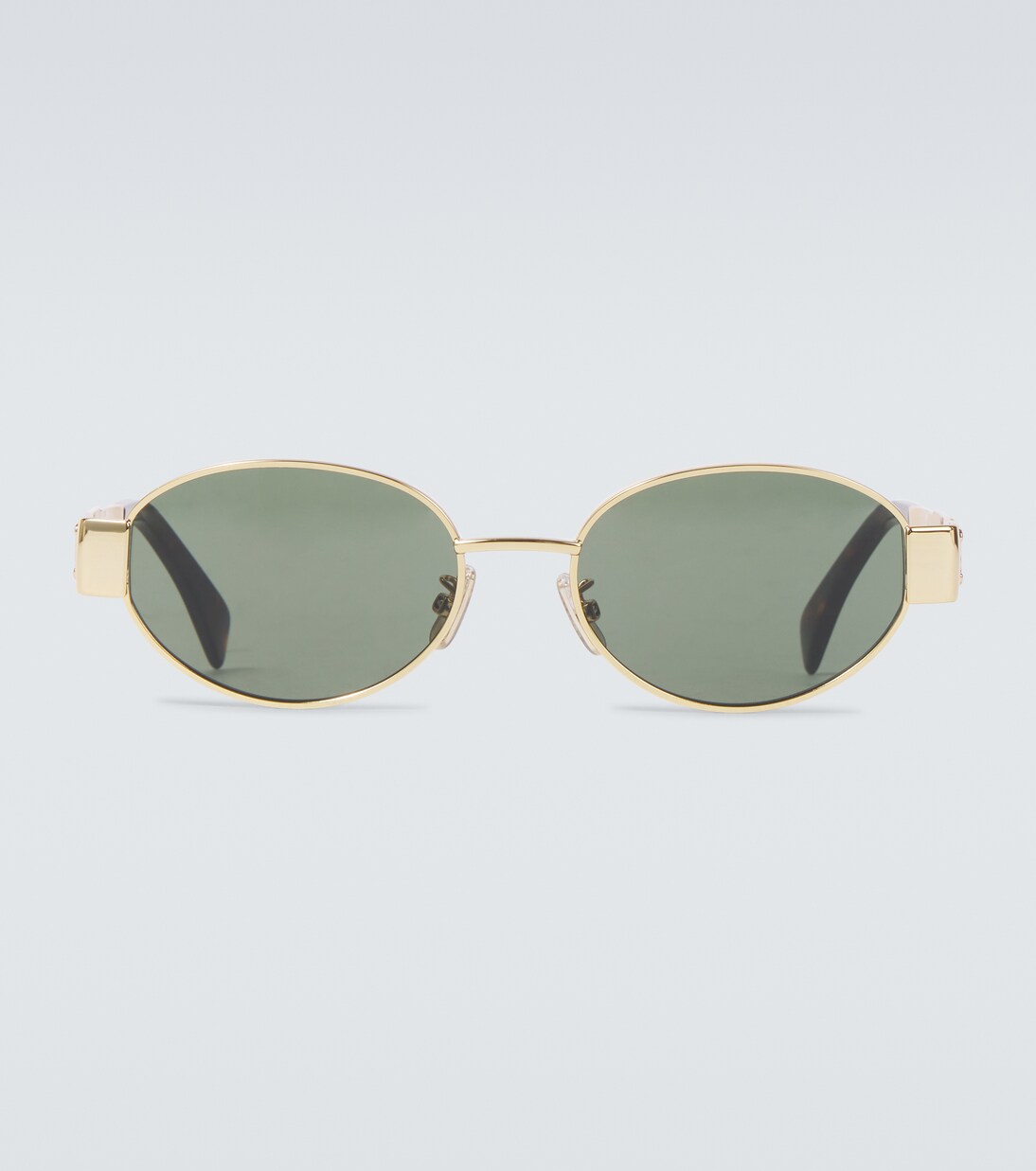 Triomphe Metal 01 oval sunglasses | Celine Eyewear