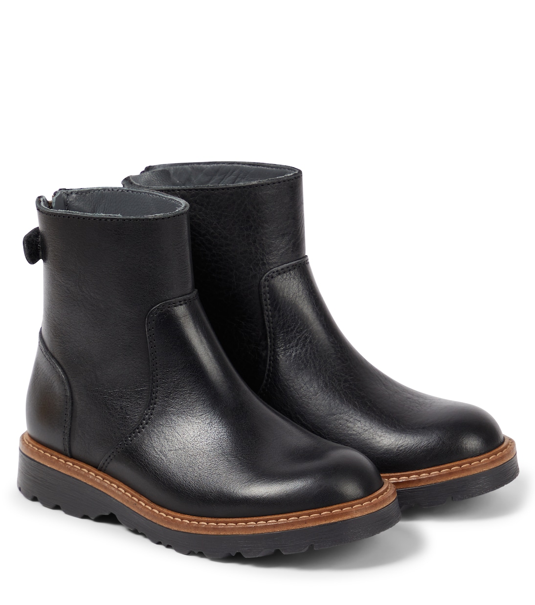 Greg leather boots | Bonpoint