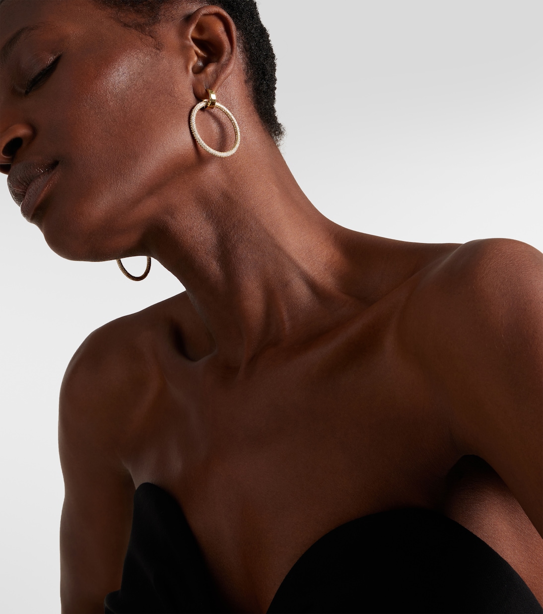 Ohrringe Eternal aus 18kt Gelbgold mit Diamanten | Octavia Elizabeth