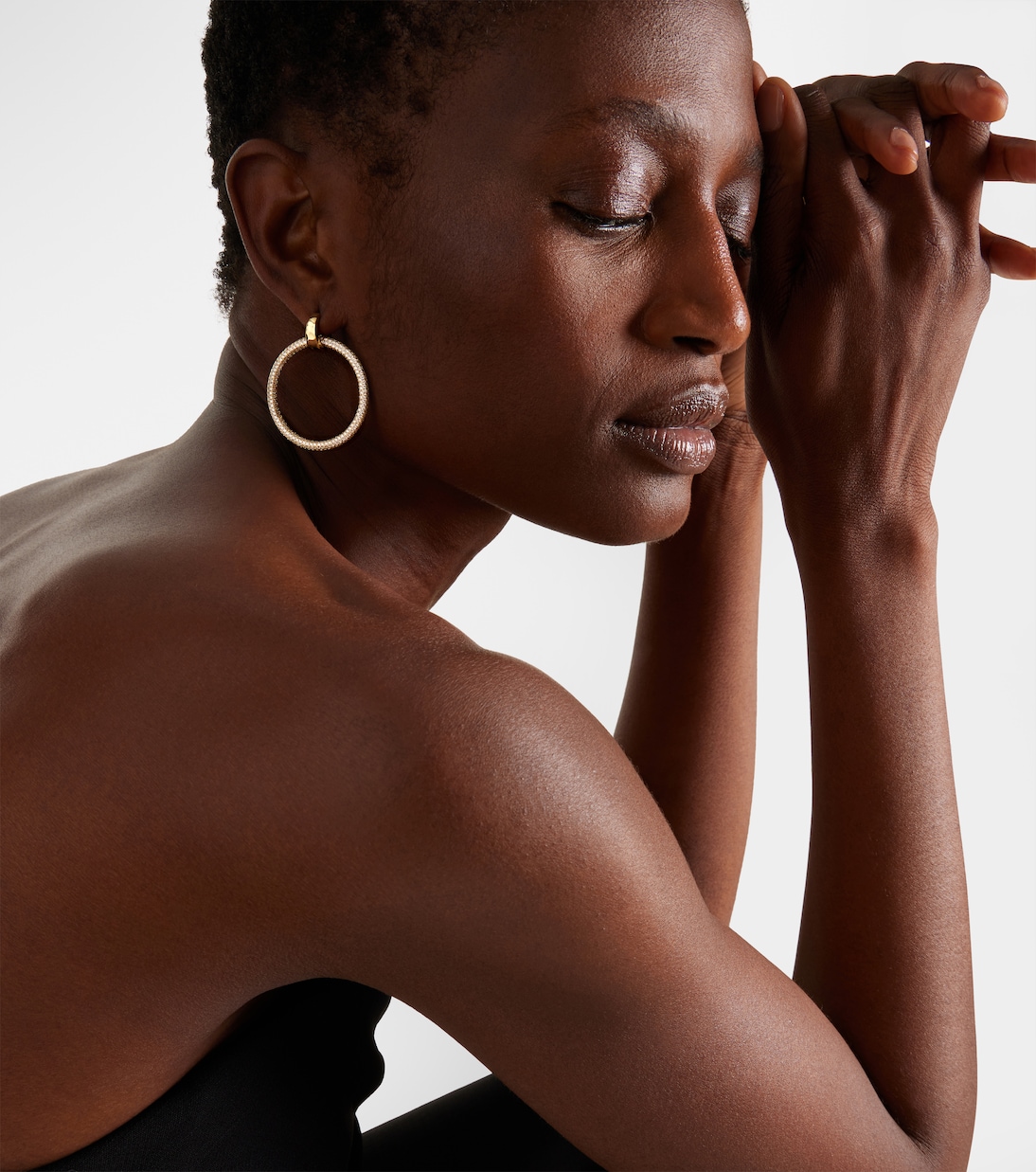 Ohrringe Eternal aus 18kt Gelbgold mit Diamanten | Octavia Elizabeth