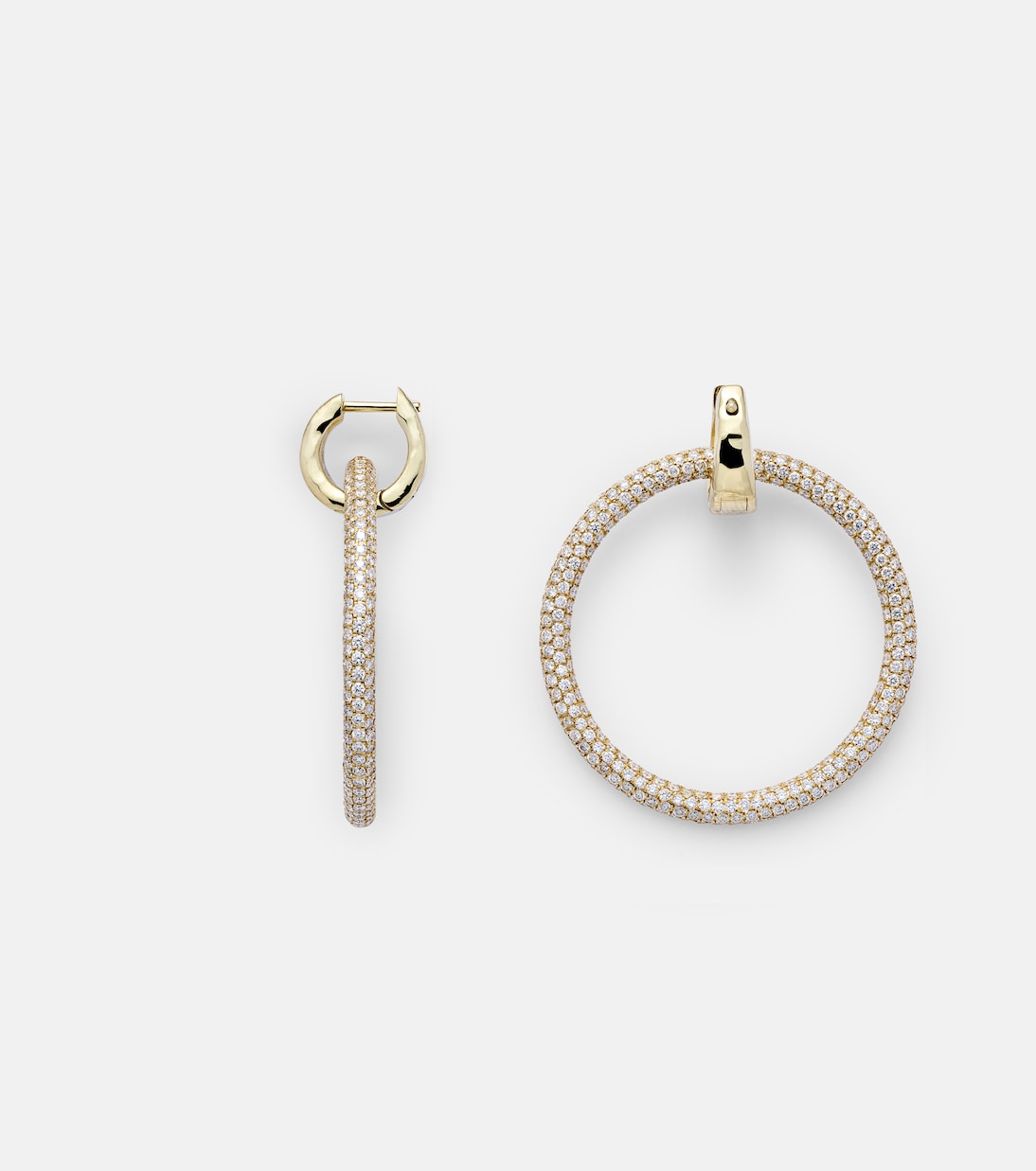 Ohrringe Eternal aus 18kt Gelbgold mit Diamanten | Octavia Elizabeth